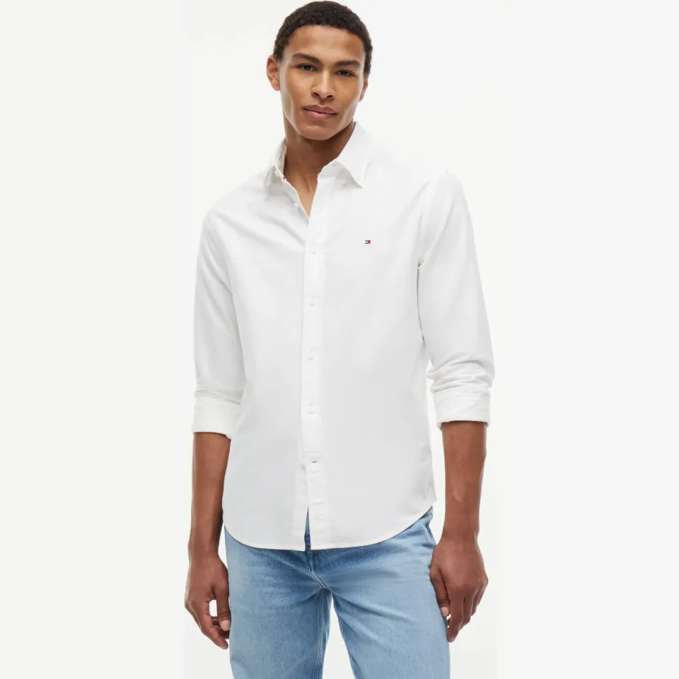 Tommy Hilfiger overhemd HERITAGE OXFORD opthic white, foto 4