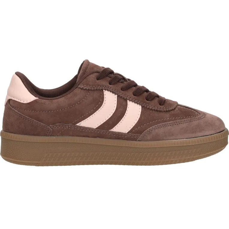 Sub55 sneakers laag middelbruin