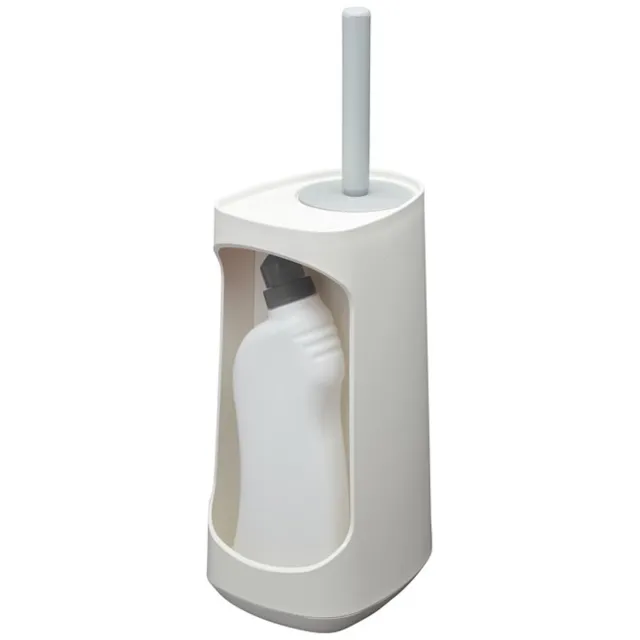 Toiletborstelhouder Tiger Tess Met Opbergfunctie Vrijstaand Swoop Borstel Flexibel Wit - Lichtgrijs