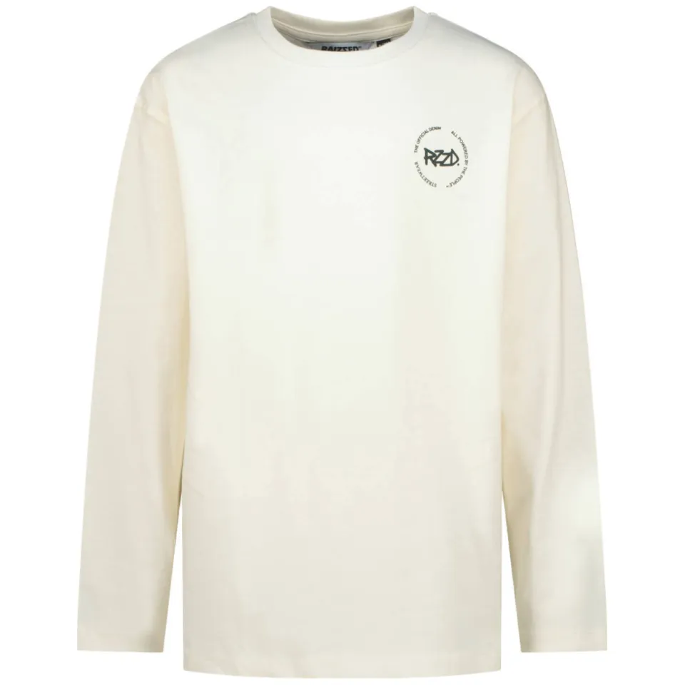 Raizzed boxy longsleeve met backprint ivoor, foto 3