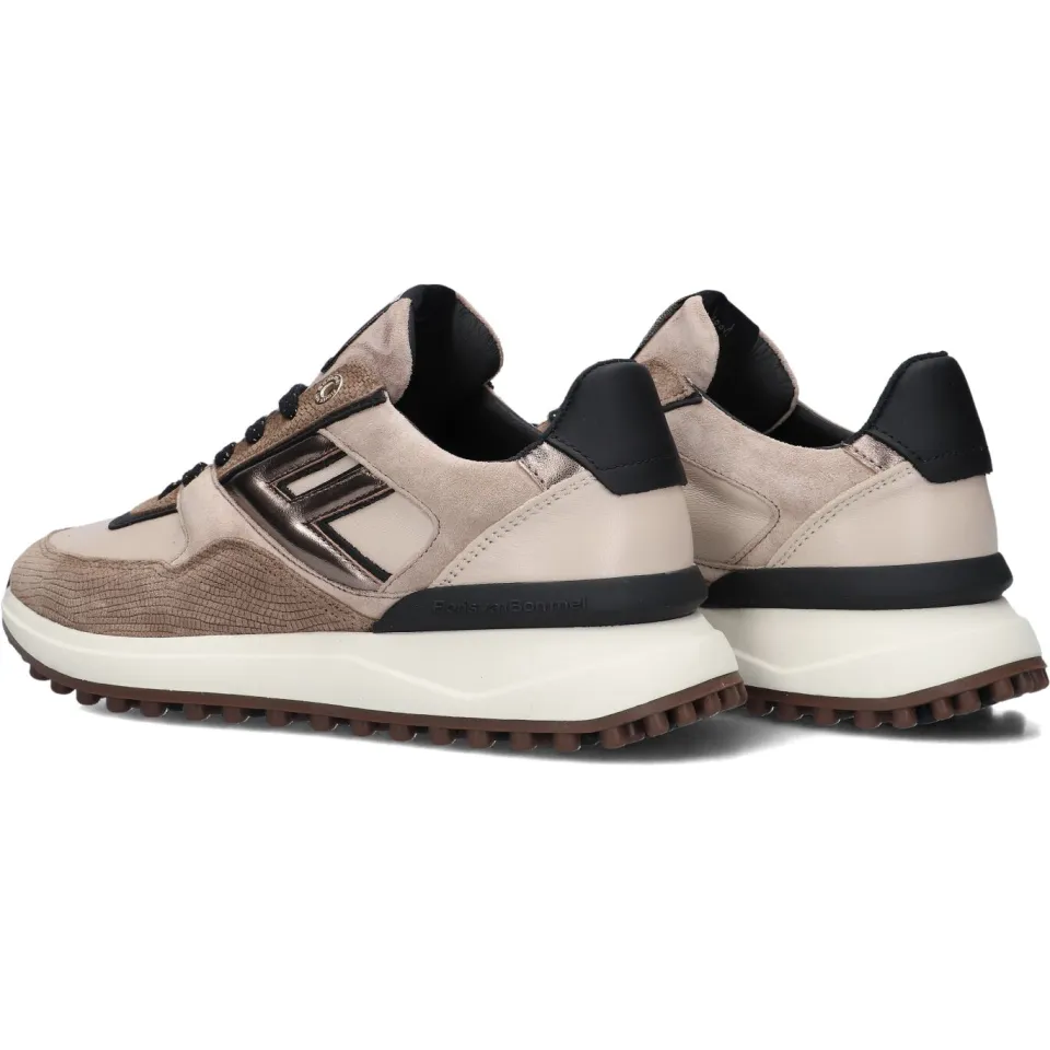Floris Van Bommel Dames Sneakers Sfw-10128 Noppi - Taupe, foto 3