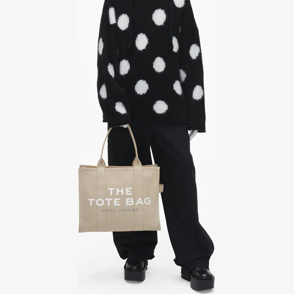 Marc Jacobs The Large Tote Bag shopper beige, foto 7