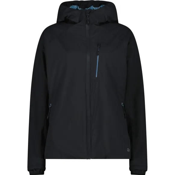 CMP Women's Jacket Fix Hood 36Z1096 - Regenjas, zwart