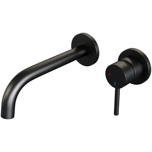 Brauer Black Edition inbouw wastafelmengkraan mat zwart