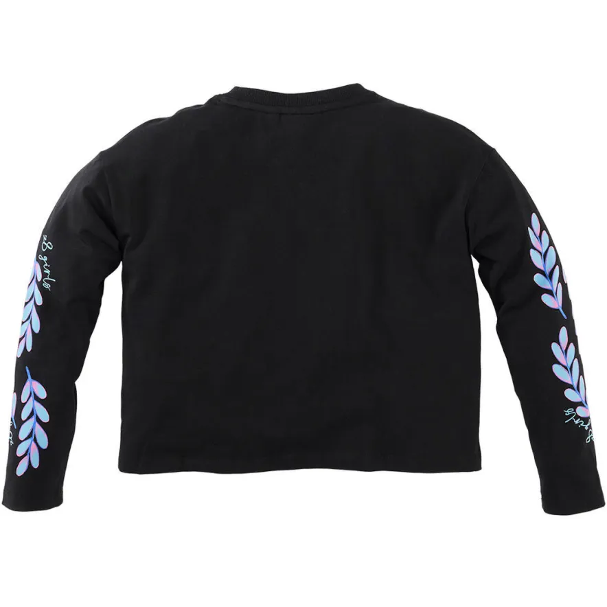 Z8 kids longsleeve Oumayra zwart/lichtblauw, foto 3