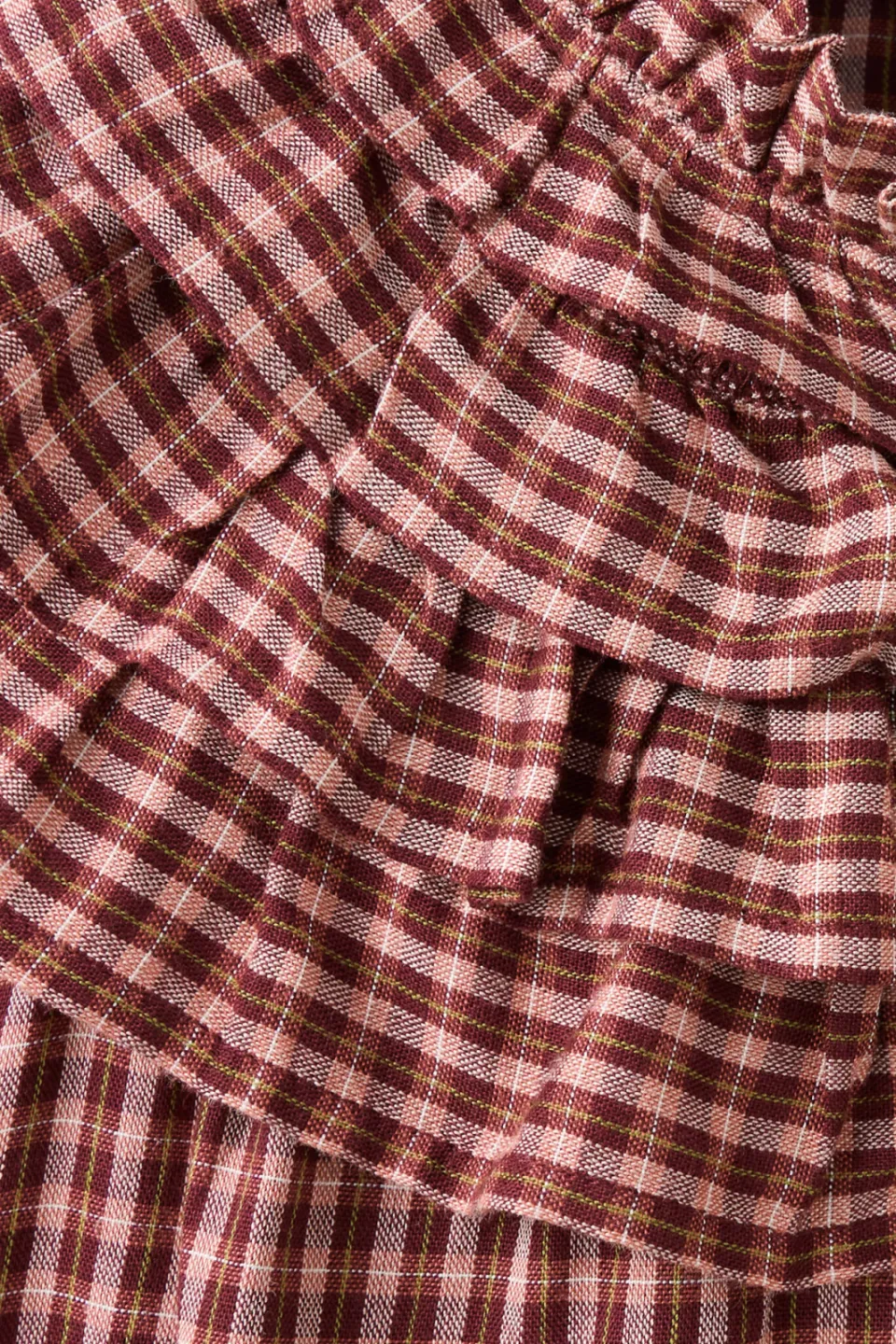 Mango Kids geruite blouse met ruches - rood, foto 6