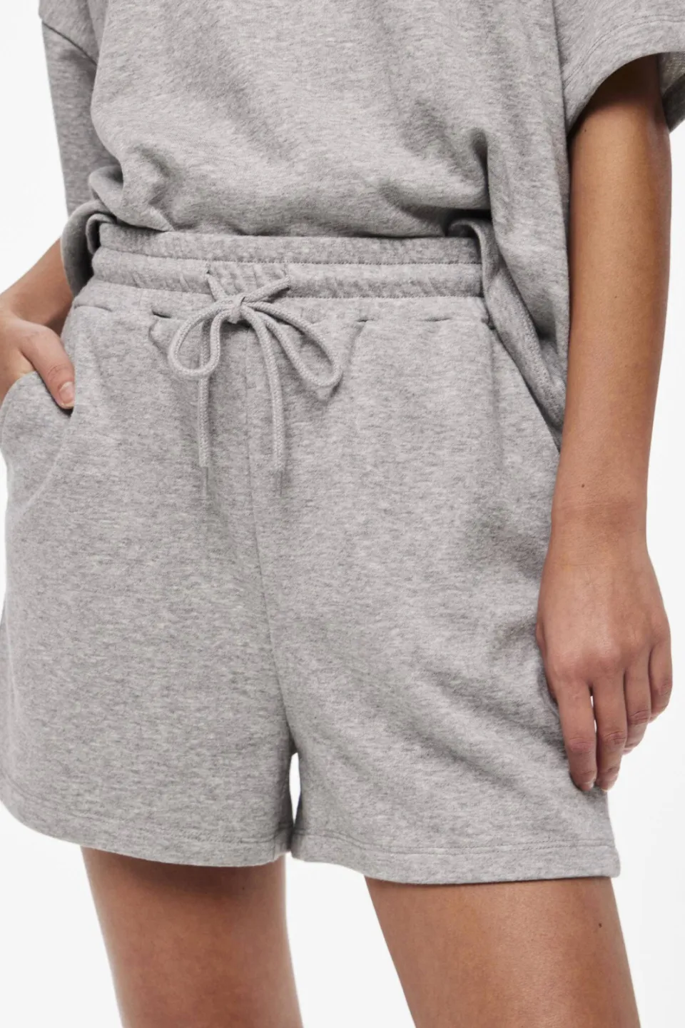 Pieces PCCHILLI sweatshort grijs, foto 5