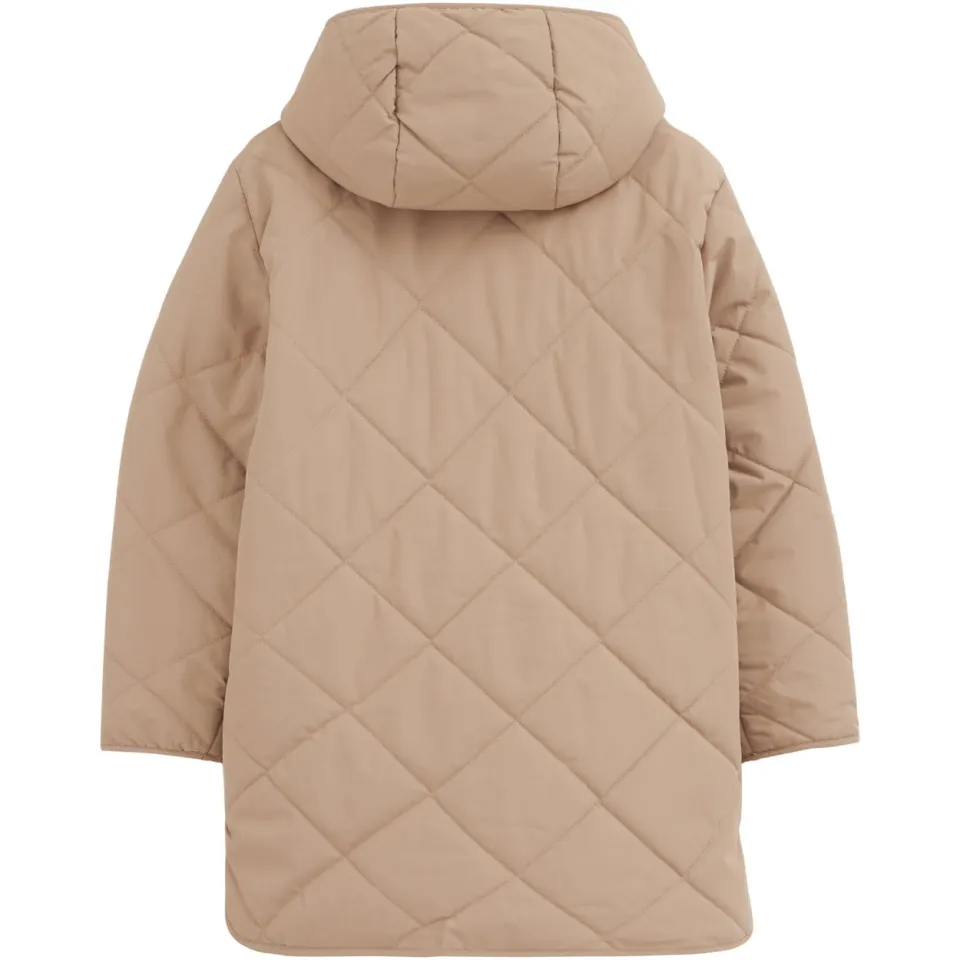WE Fashion quilted jas beige, foto 3