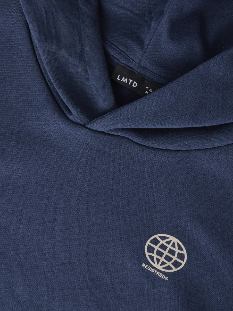 LMTD hoodie met backprint - donkerblauw, foto 4