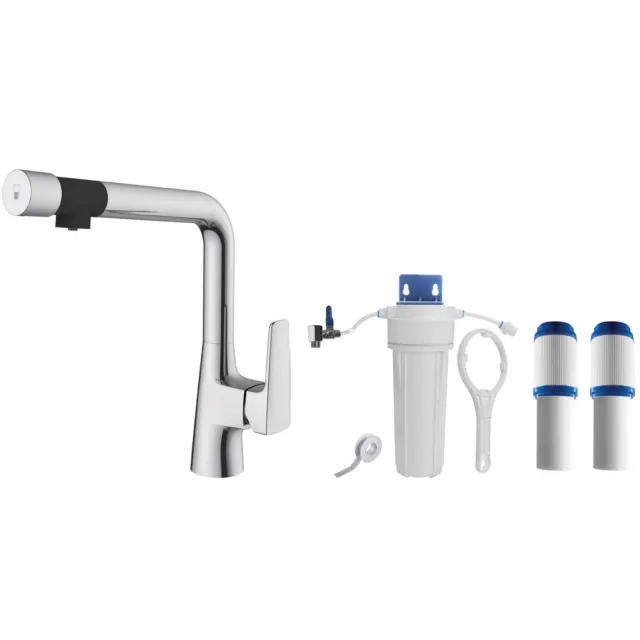 Go by Van Marcke Filter Keukenkraan O SPIRIT met Filter O Pure Chroom