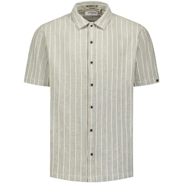 No Excess Overhemd Korte Mouw No Excess Short Sleeve Overhemd Stripe Grijs