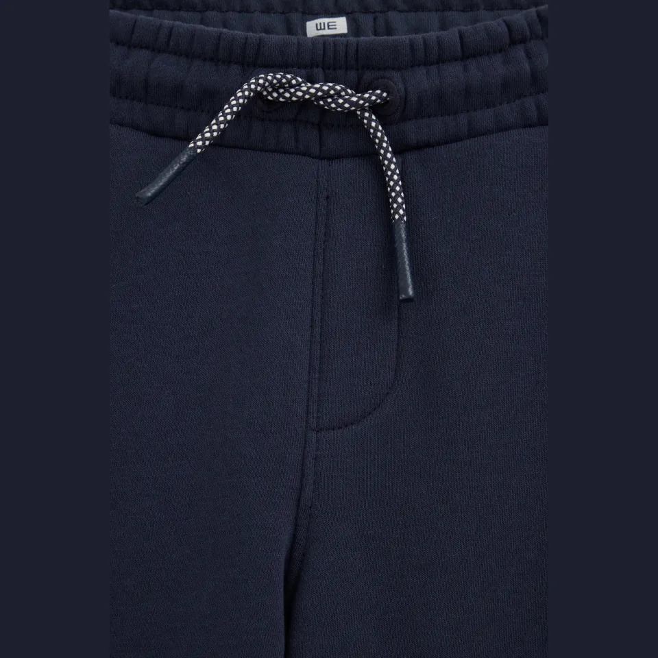 WE Fashion tapered sweatpants joggingbroek donkerblauw, foto 5