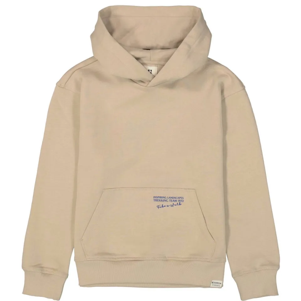 Garcia hoodie met backprint beige, foto 2