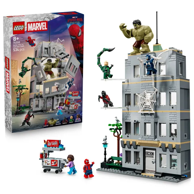 Lego Marvel Spider-Man Spider-Man vs. Hulk ultieme confrontatie 76350, foto 2
