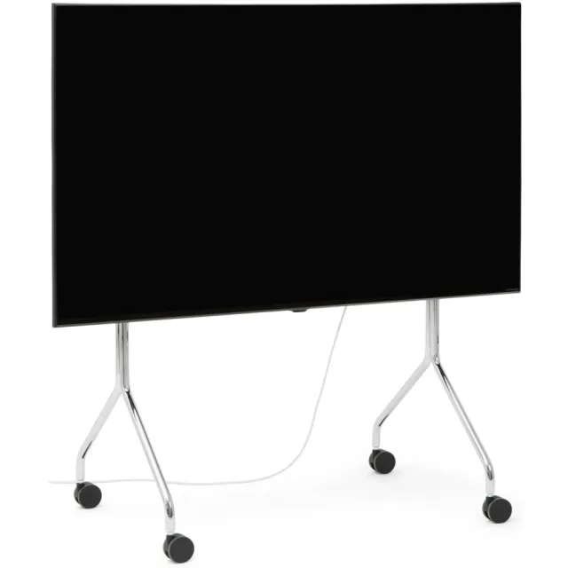 Pedestal tv standaard Moon Rollin' Chrome