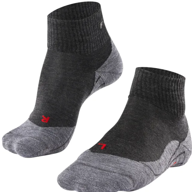 Falke TK5 Wander Short trekkingsokken zwart/grijs