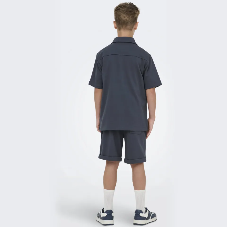 Only & Sons JUNIOR overhemd donkerblauw, foto 4
