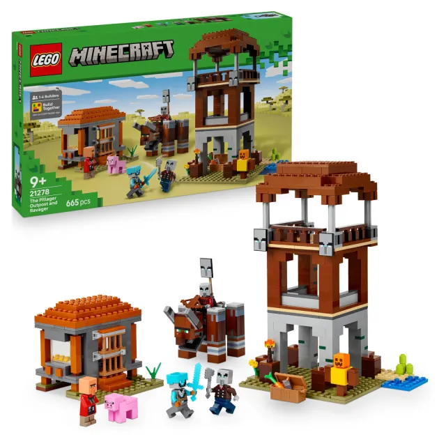 Lego Minecraft De Plunderaar Buitenpost en Verwoester 21278