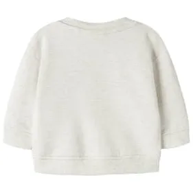 NAME IT BABY rechtvallende sweater met borduursels en print - beige Printopdruk, foto 2
