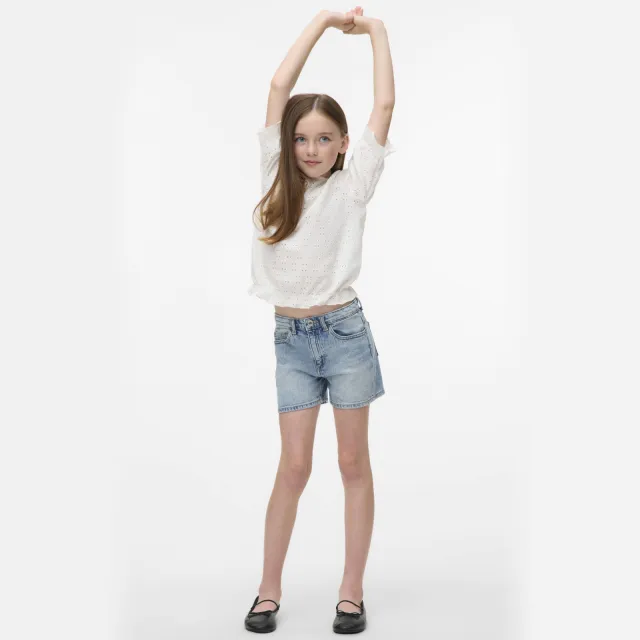 Vero Moda GIRL VMTESS denim short lichtblauw, foto 2
