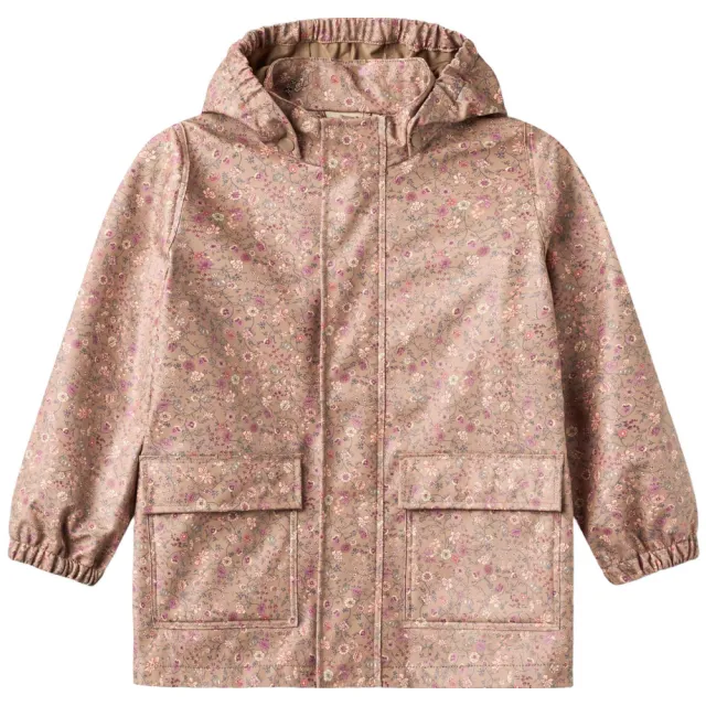 Wheat gebloemde tussenjas beige/roze