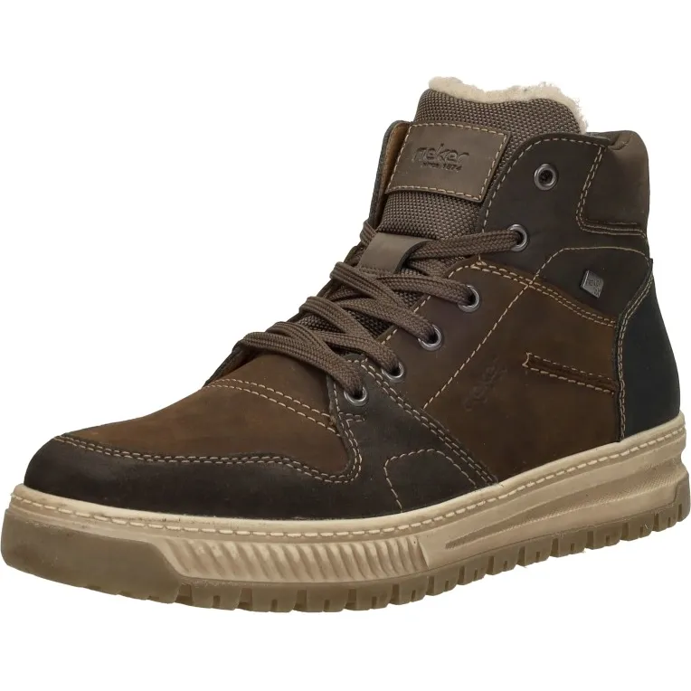 Rieker hoge veterschoenen donkerbruin, foto 3