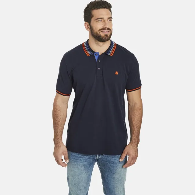 Jan Vanderstorm loose polo VOLKBERT Plus donkerblauw