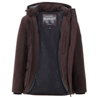 Retour Jeans gewatteerde winterparka chocoladebruin, foto 3