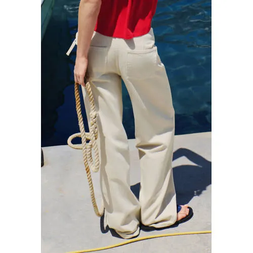 Mango TEEN wide leg jeans - beige, foto 6