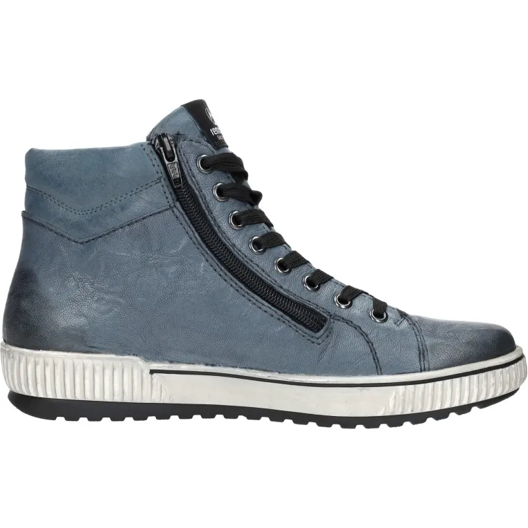 Remonte hoge veterschoen blauw, foto 8