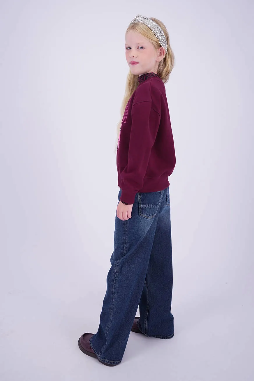 Vingino sweater met logo - donkerrood, foto 6