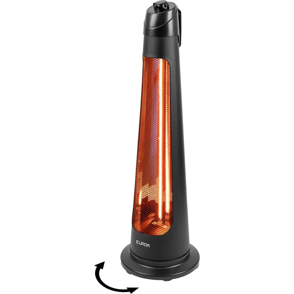 Eurom heater Q-Tower 1200 zwart, foto 2