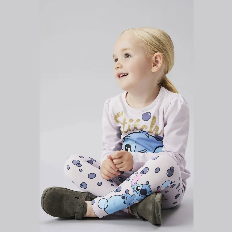 NAME IT MINI Lilo & Stitch longsleeve lila