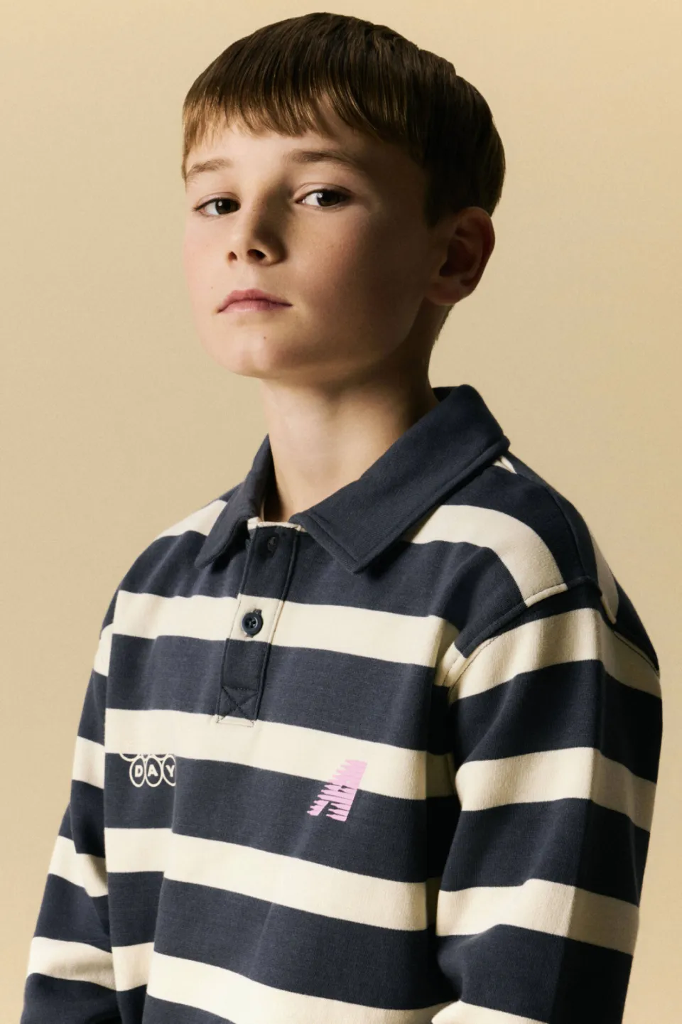 NAME IT KIDS gestreepte sweater - antraciet, foto 5