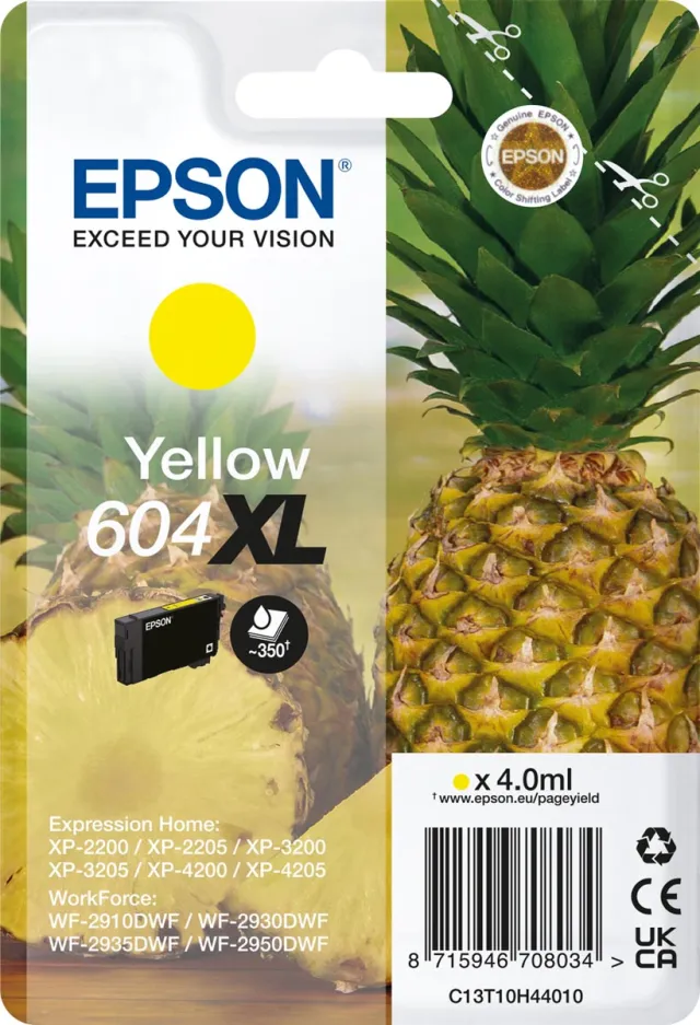 Epson 604XL inktcartridge geel zwart