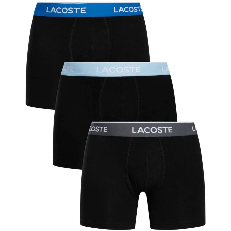 Lacoste boxershorts zwart 3-pack