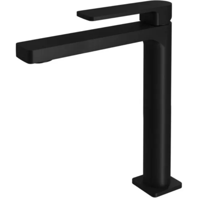 Wastafelkraan Hotbath Gal Hoog 28.3 cm Mat Zwart