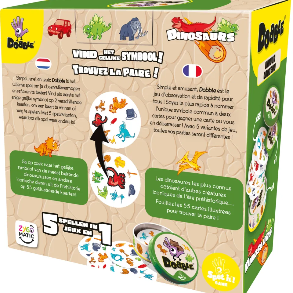 Zygomatic Board Game Studio Zygomatic Dobble Dinosaurs kaartspel, foto 6