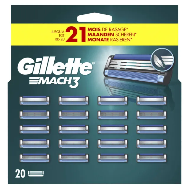 Gillette Mach3 scheermesjes 20 stuks