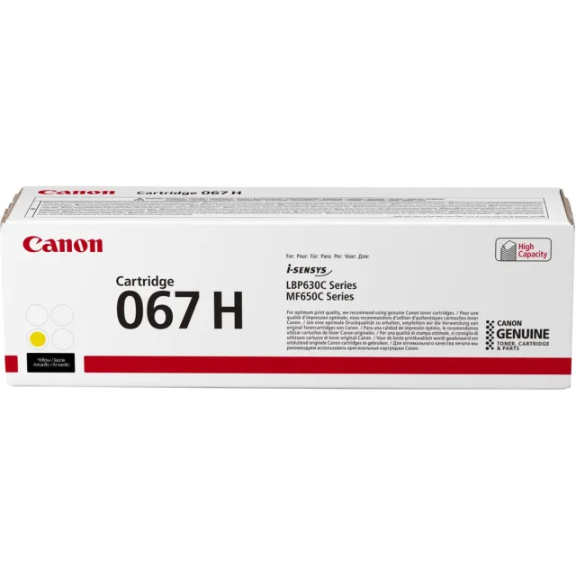 Canon 067H geel toner hoge capaciteit