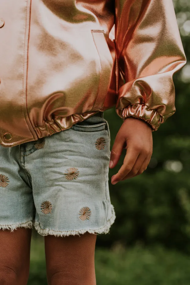 Koko Noko jeansshort lichtblauw light blue denim, foto 6