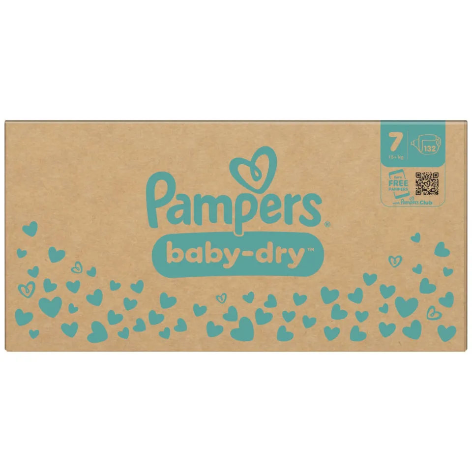 Pampers Baby-Dry Maat 7 maandbox - 132 luiers - 15kg+, foto 7