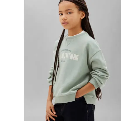 Calvin Klein sweater met logo - lichtgroen, foto 3