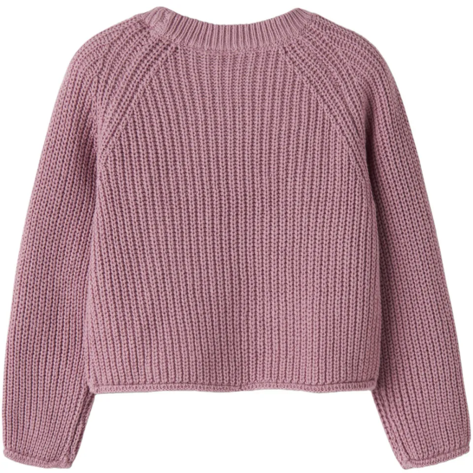 NAME IT MINI oversized gebreide trui - lila, foto 2