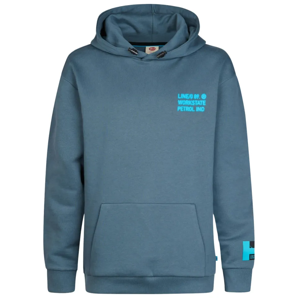 Petrol Industries hoodie met backprint - blauw, foto 2