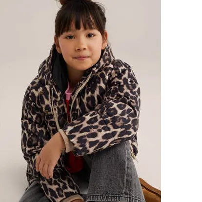 WE Fashion winterjas met panterprint bruin, foto 6