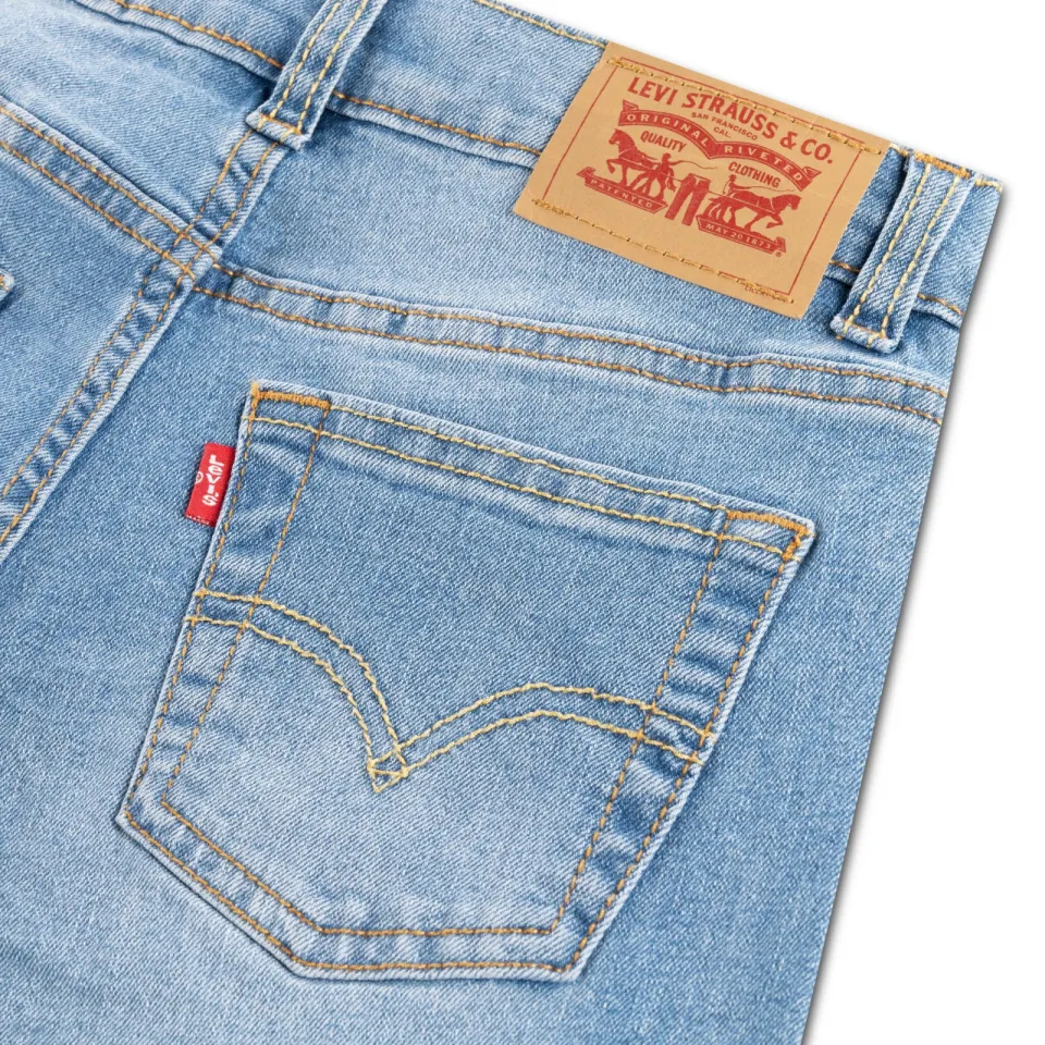 Levi's Kids straight leg jeans - lichtblauw denim, foto 4