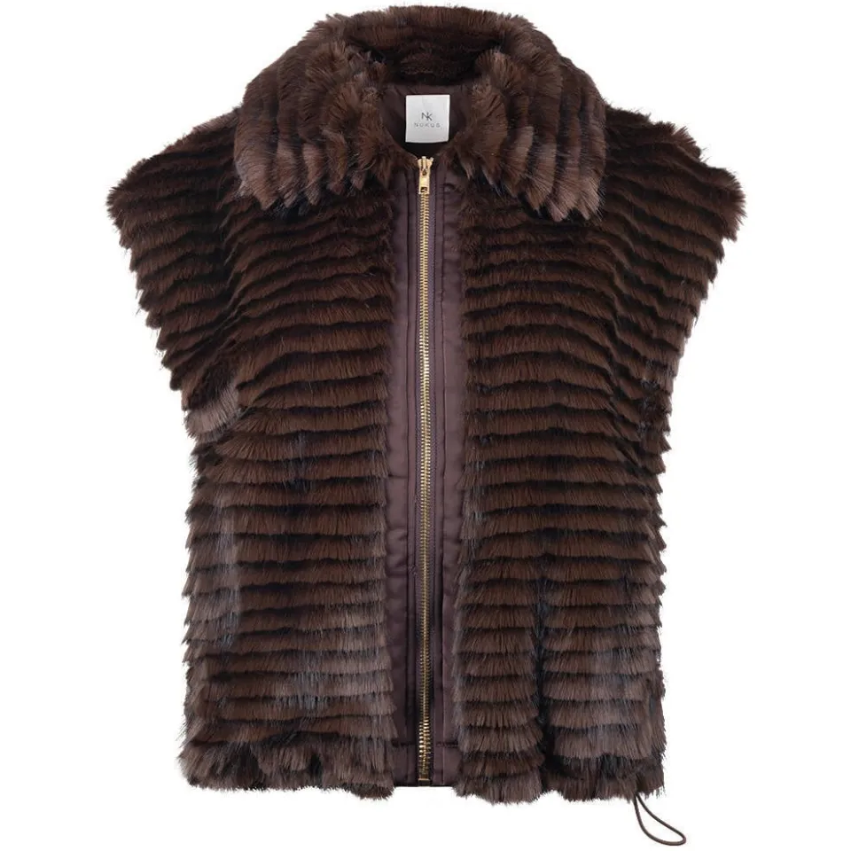 NUKUS gilet - donkerbruin, foto 2