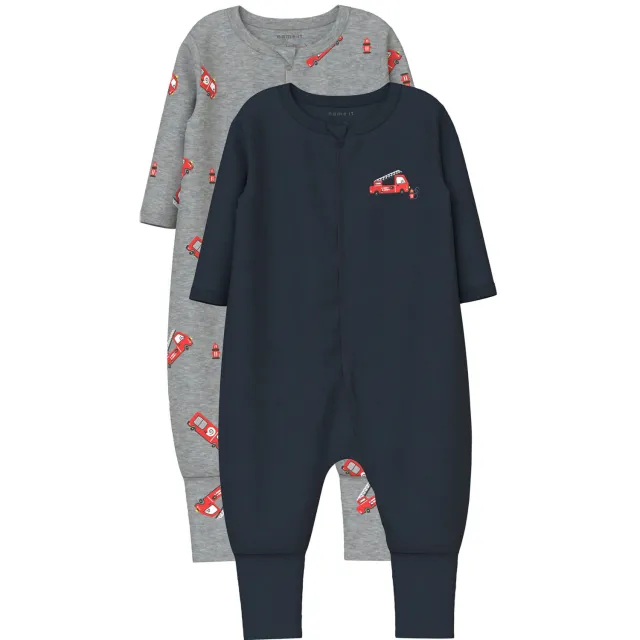 NAME IT BABY pyjama donkerblauw/grijs, foto 2