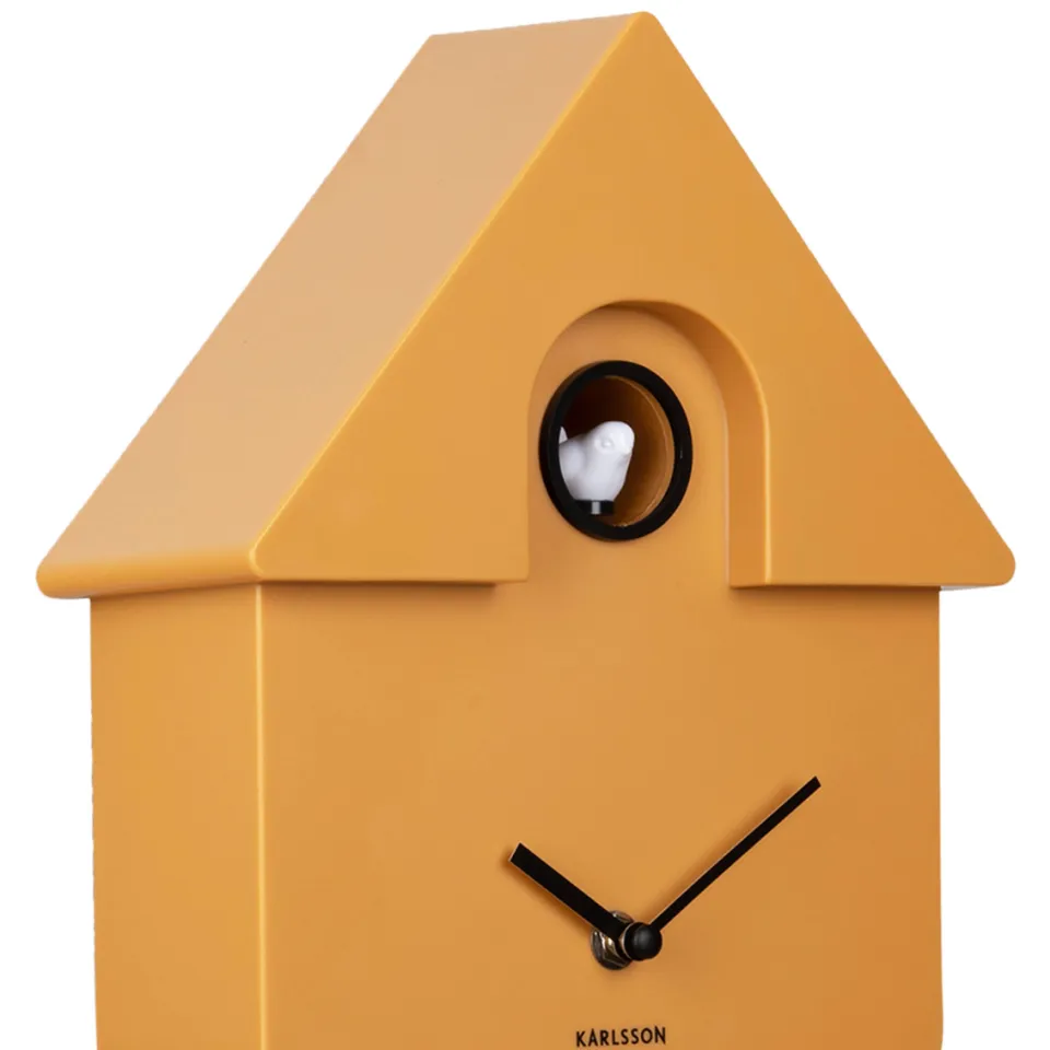 Karlsson Modern Cuckoo koekoeksklok okergeel, foto 3